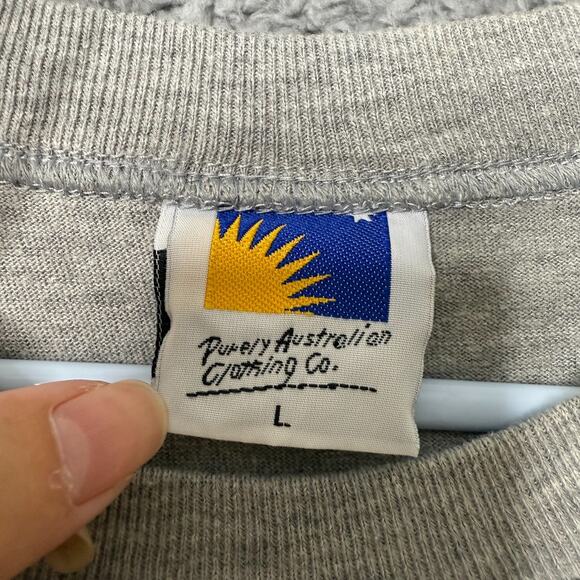Vintage Australia Down Under T Shirt Adult Large Gray Short Sleeve - Picture 3 of 8